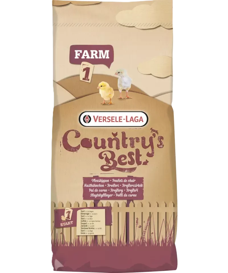 Country's Best FARM 1 crumble indító baromfitáp kokcidisztatikummal 20kg