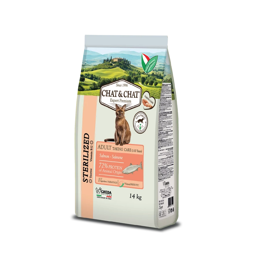 Gheda | Chat&Chat Adult Sterilized, lazaccal, 14 kg
