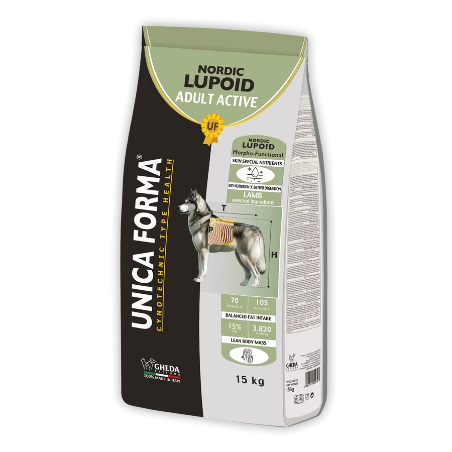 Gheda | Unica Forma Lupoid Nordic Adult Active, 15 kg
