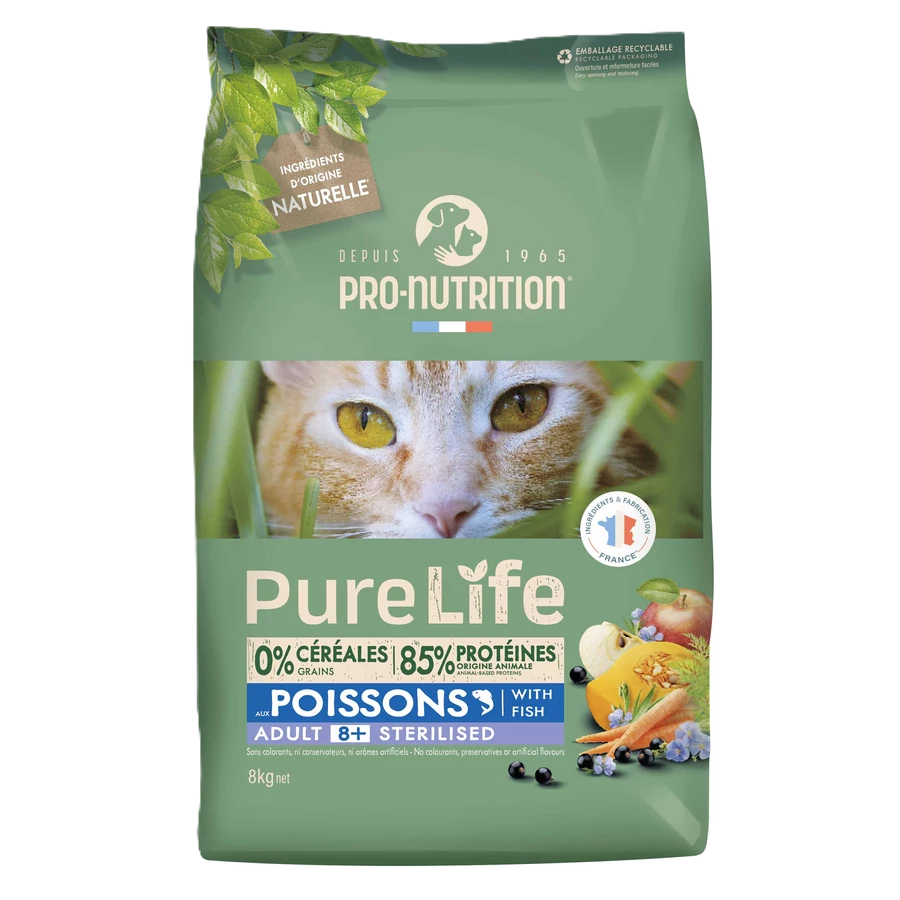 Pro-Nutrition PureLife Cat Sterilized 8+ (8 kg)