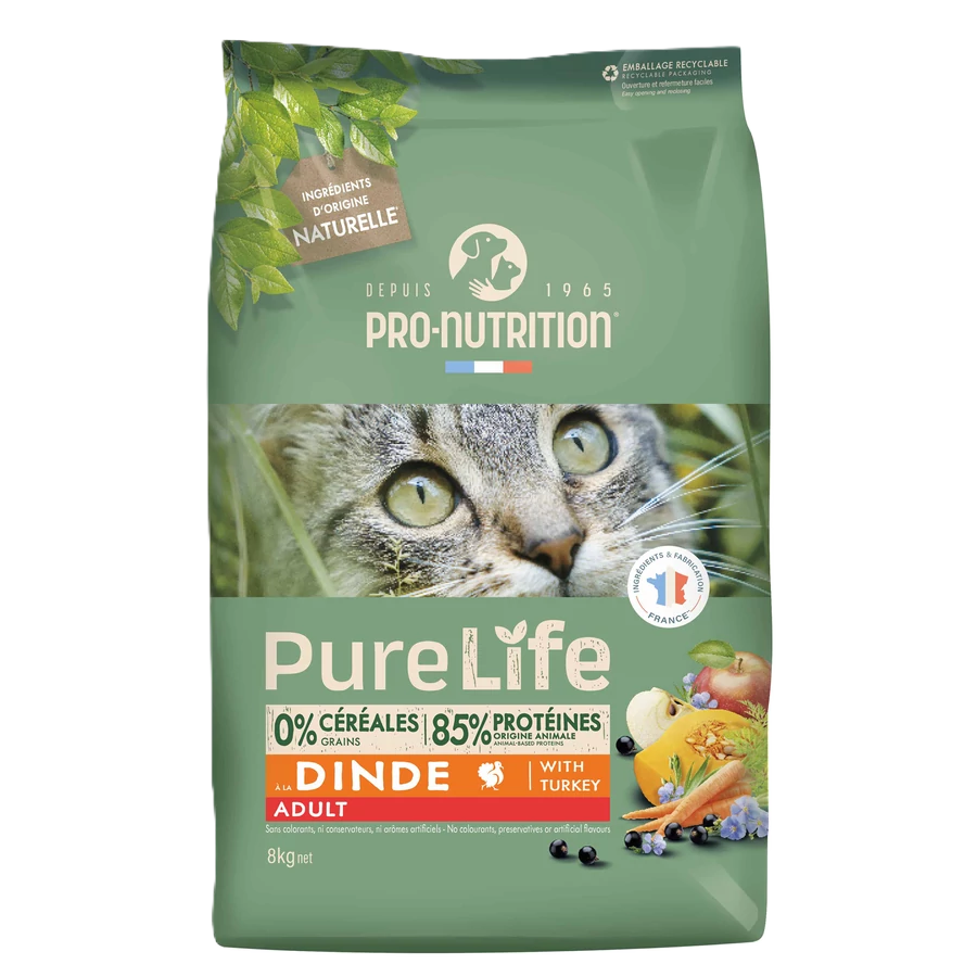 Pro-Nutrition PureLife Cat Adult Turkey, 8kg