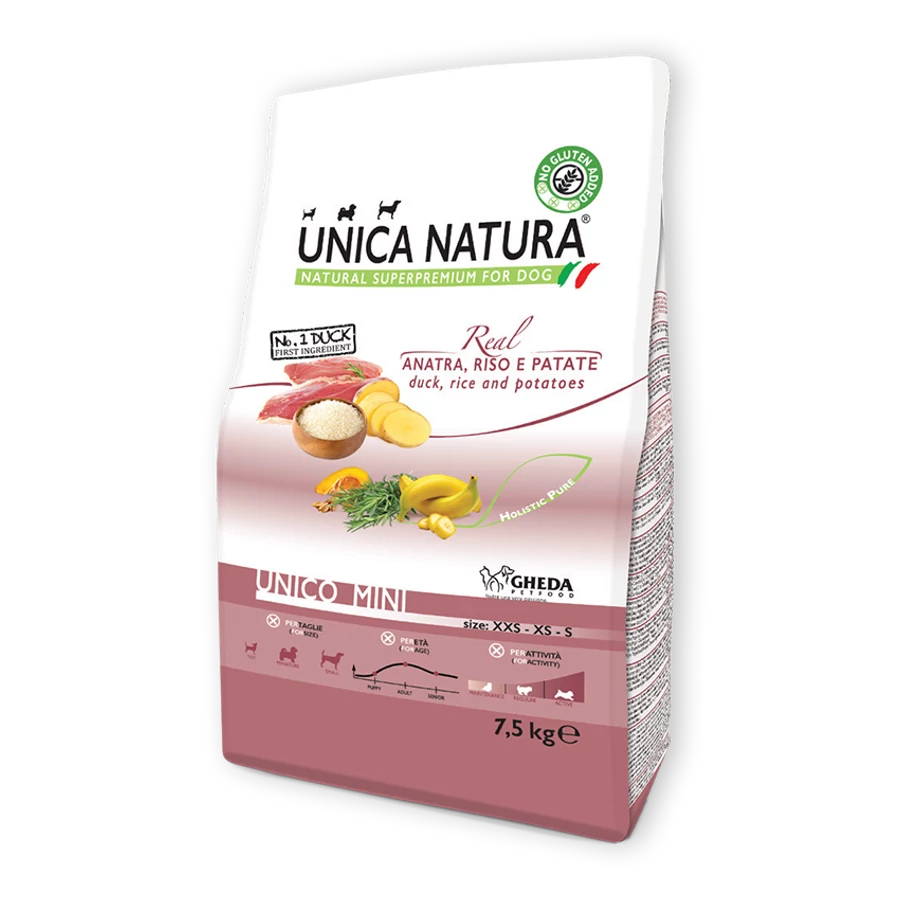 Gheda | Unica Natura Unico Mini - Duck, kacsával, 7,5 kg